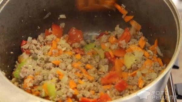 Рецепт: Суп из фарша - В казане