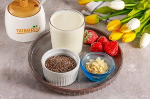 Миндальный чиа пудинг