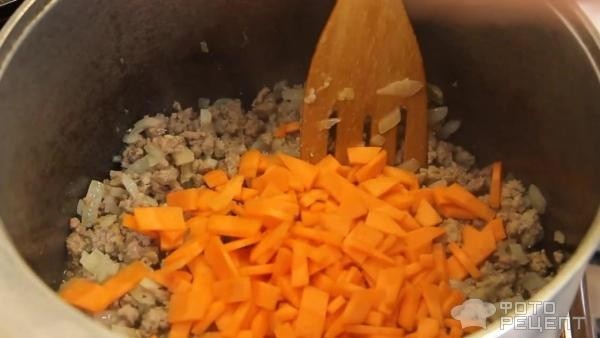 Рецепт: Суп из фарша - В казане