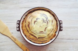 Постный пирог "Зебра"