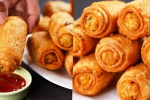 В Макдональдс больше не хожу: готовлю сама дешевле и вкуснее. Картофельные роллы по-домашнему