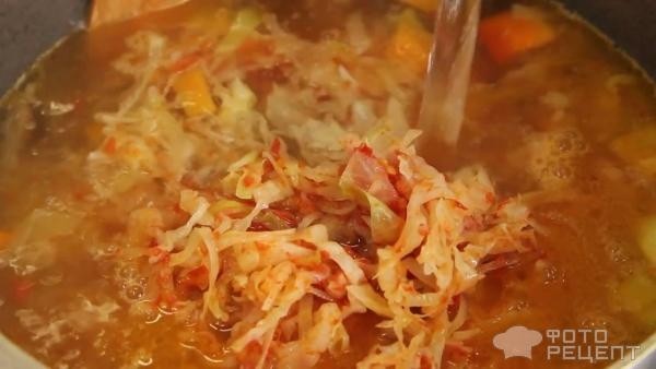 Рецепт: Суп из фарша - В казане