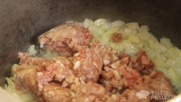 Рецепт: Суп из фарша - В казане