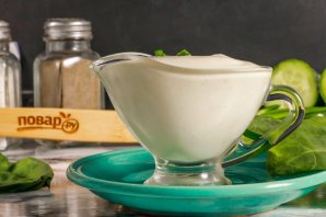 Домашний майонез из сметаны и горчицы