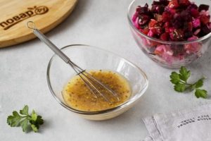 Соус для винегрета с горчицей