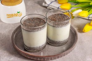 Миндальный чиа пудинг