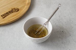 Соус для винегрета с горчицей